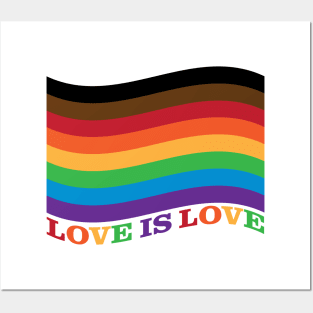 Love is Love Rainbow Flag - Philly Posters and Art